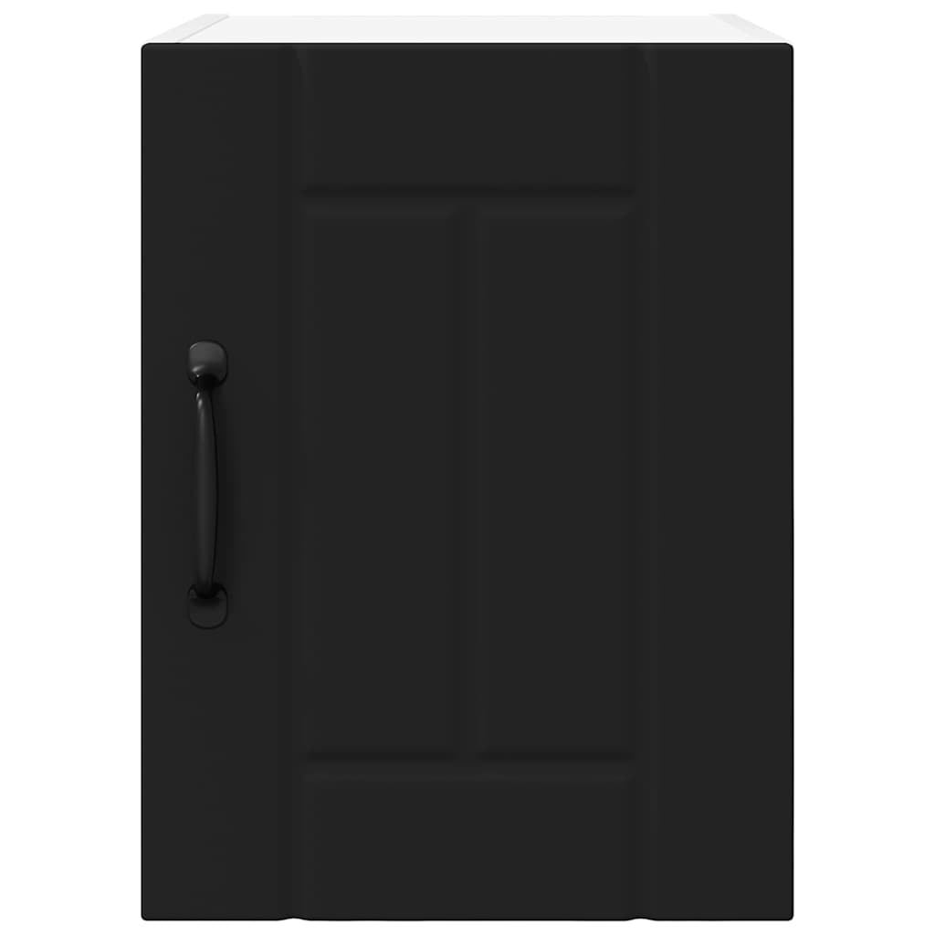 Küchenhängeschrank 2 pcs Schwarz 30 x 31 x 40 cm Holzwerkstoff